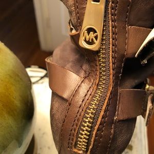 michael kors ankle leather boots